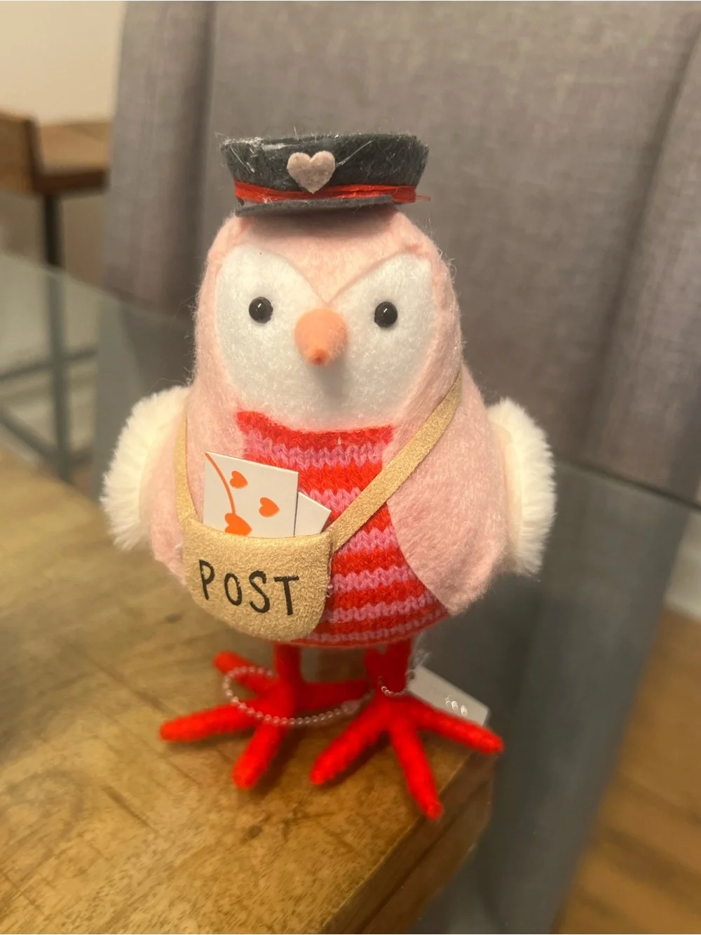 Target Spritz Valentine’s Day Fabric Bird named Harkin from the 2022